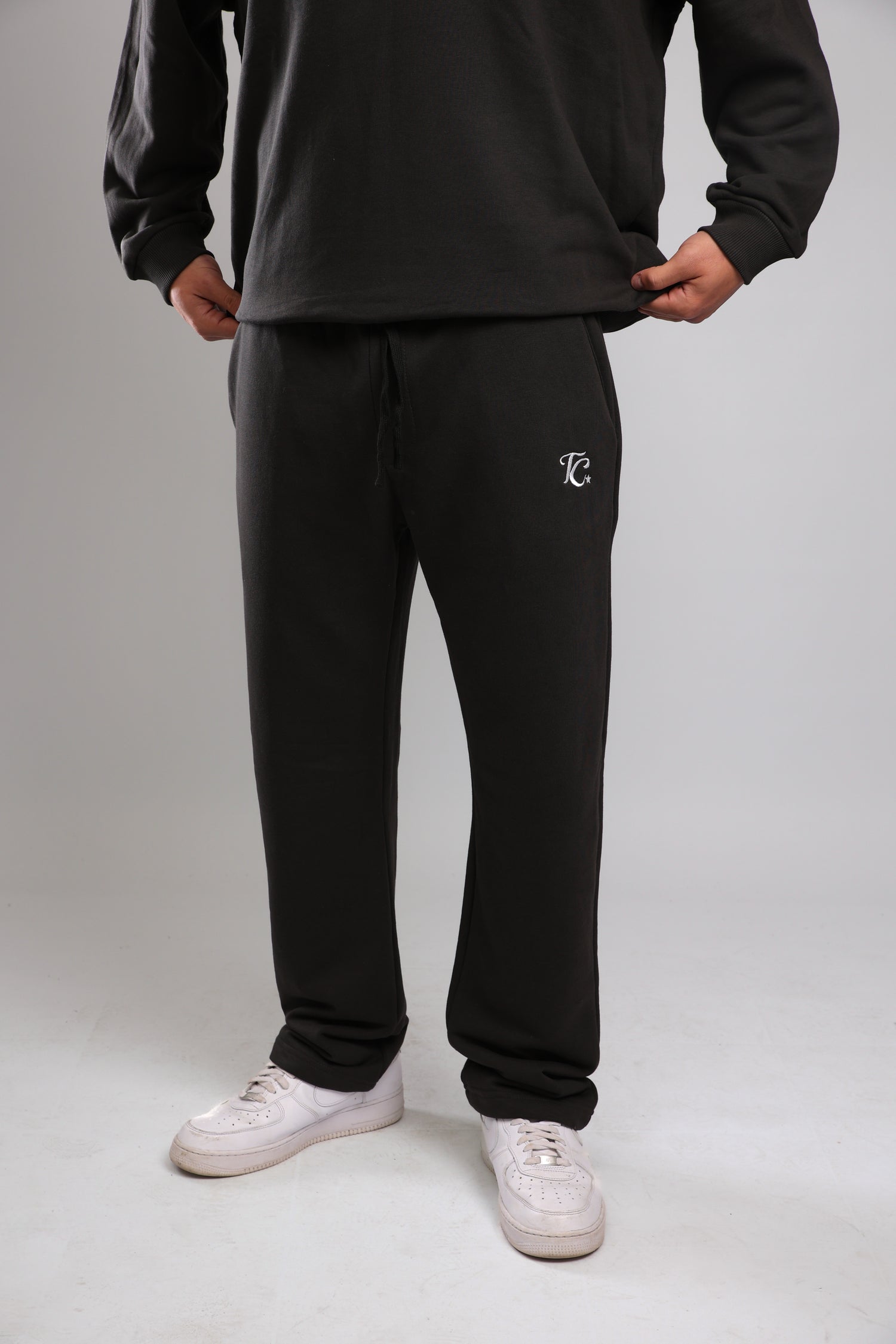 מכנס פרנץ טרי - פחם