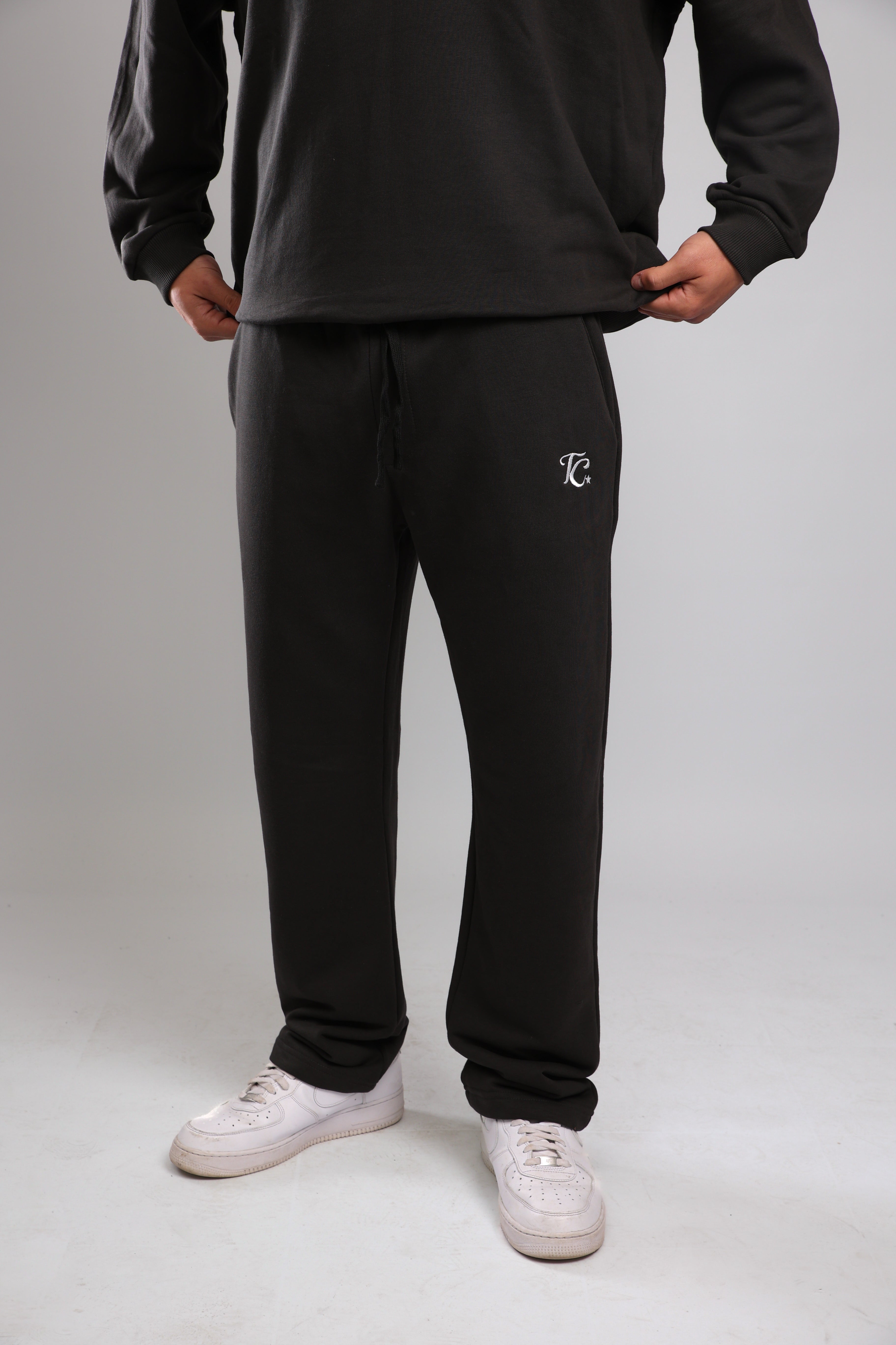 מכנס פרנץ טרי - פחם