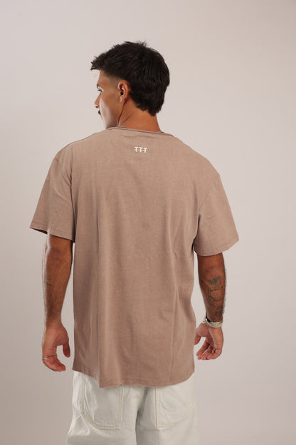 חולצה שטופה - ורוד עתיק