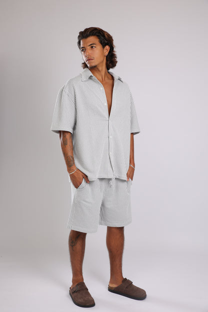 מכנס פסים - אפור