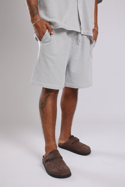 מכנס פסים - אפור