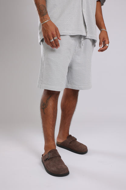 מכנס פסים - אפור