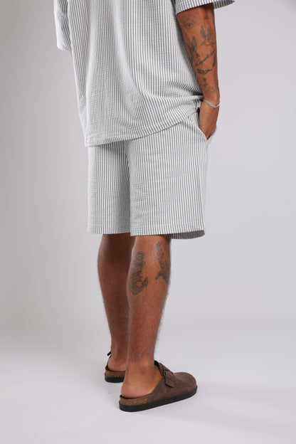 מכנס פסים - אפור