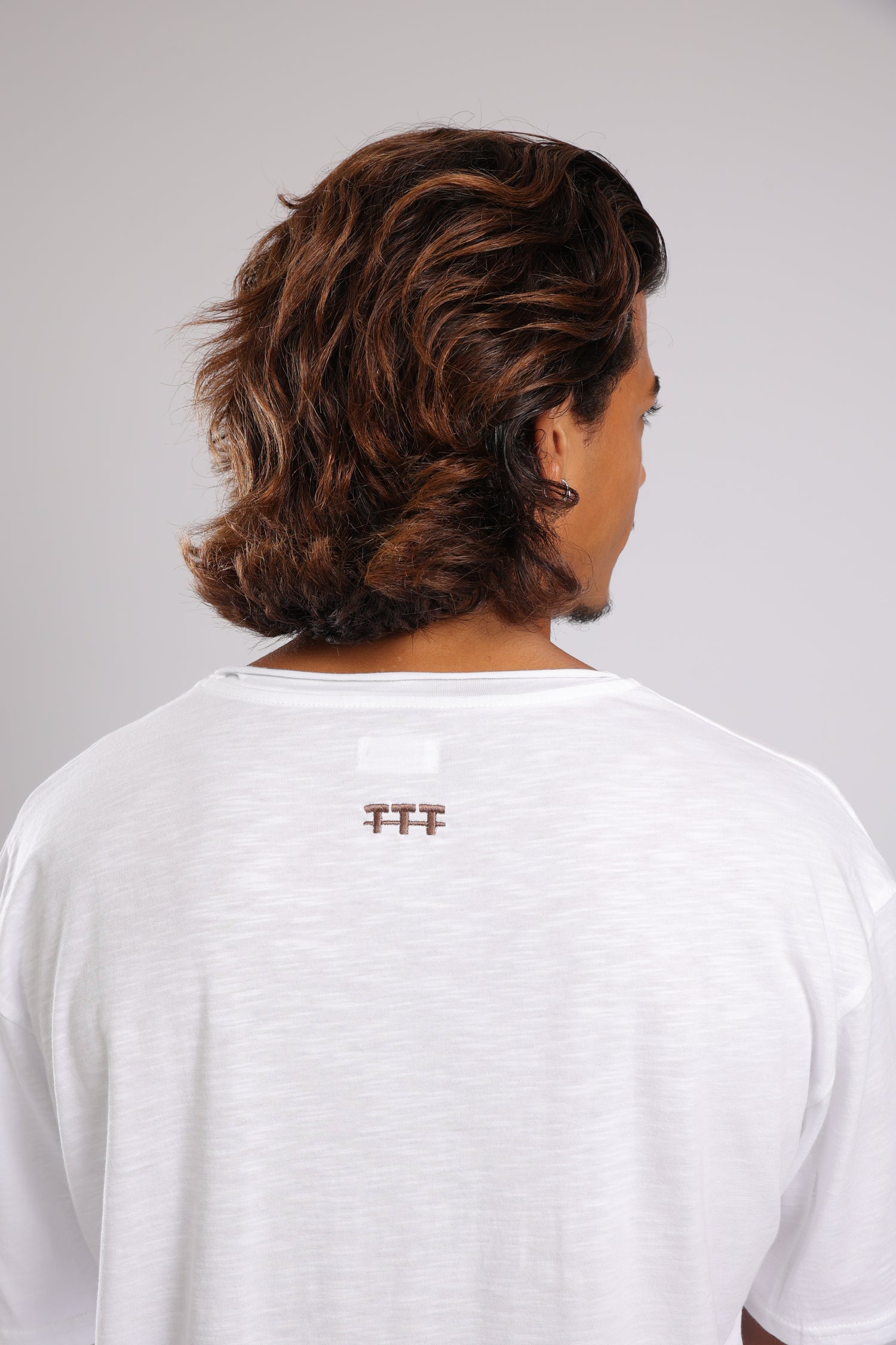 חולצה קצרה כותנה - לבן